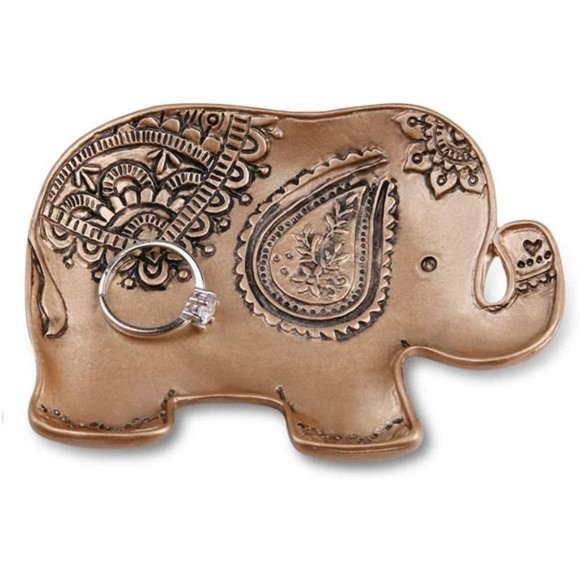 Other - Jewelry Tray Elephant Shape Vintage Trinket Ring Earrings Organizer Storage Desk